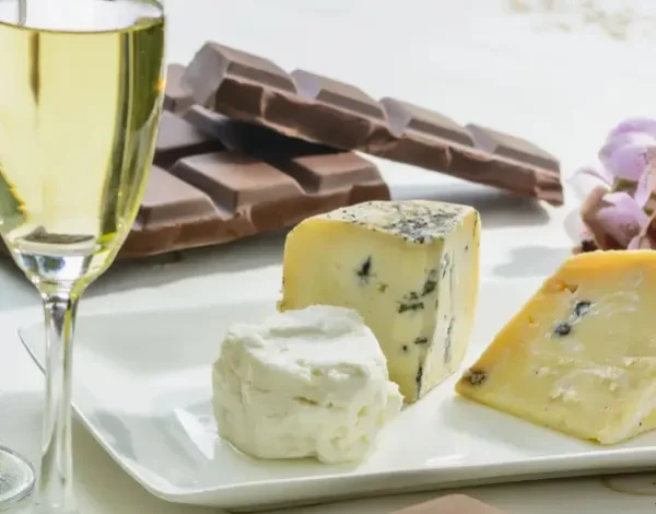 cheese-and-chocolate-and-wine-on-table