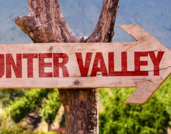 sign showing the way to the hunter valley