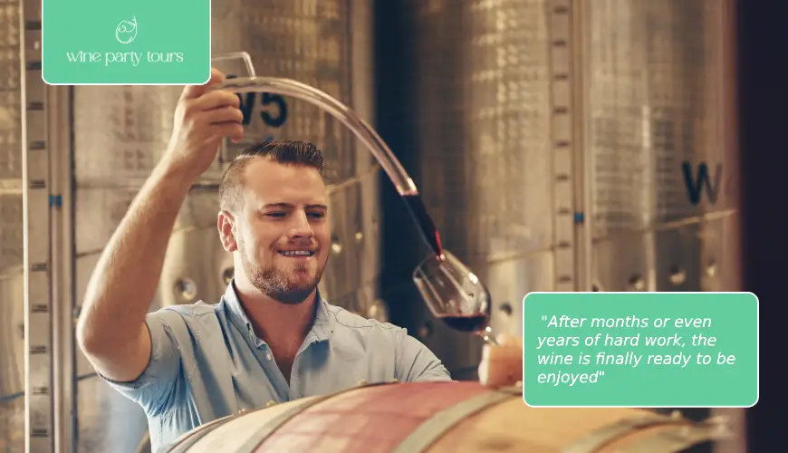 a winemaker about to taste his wine